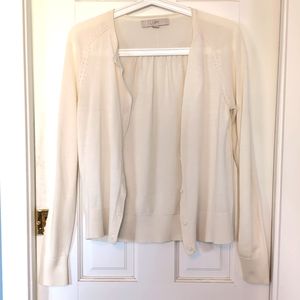 LOFT Cream Cardigan | Women's Small